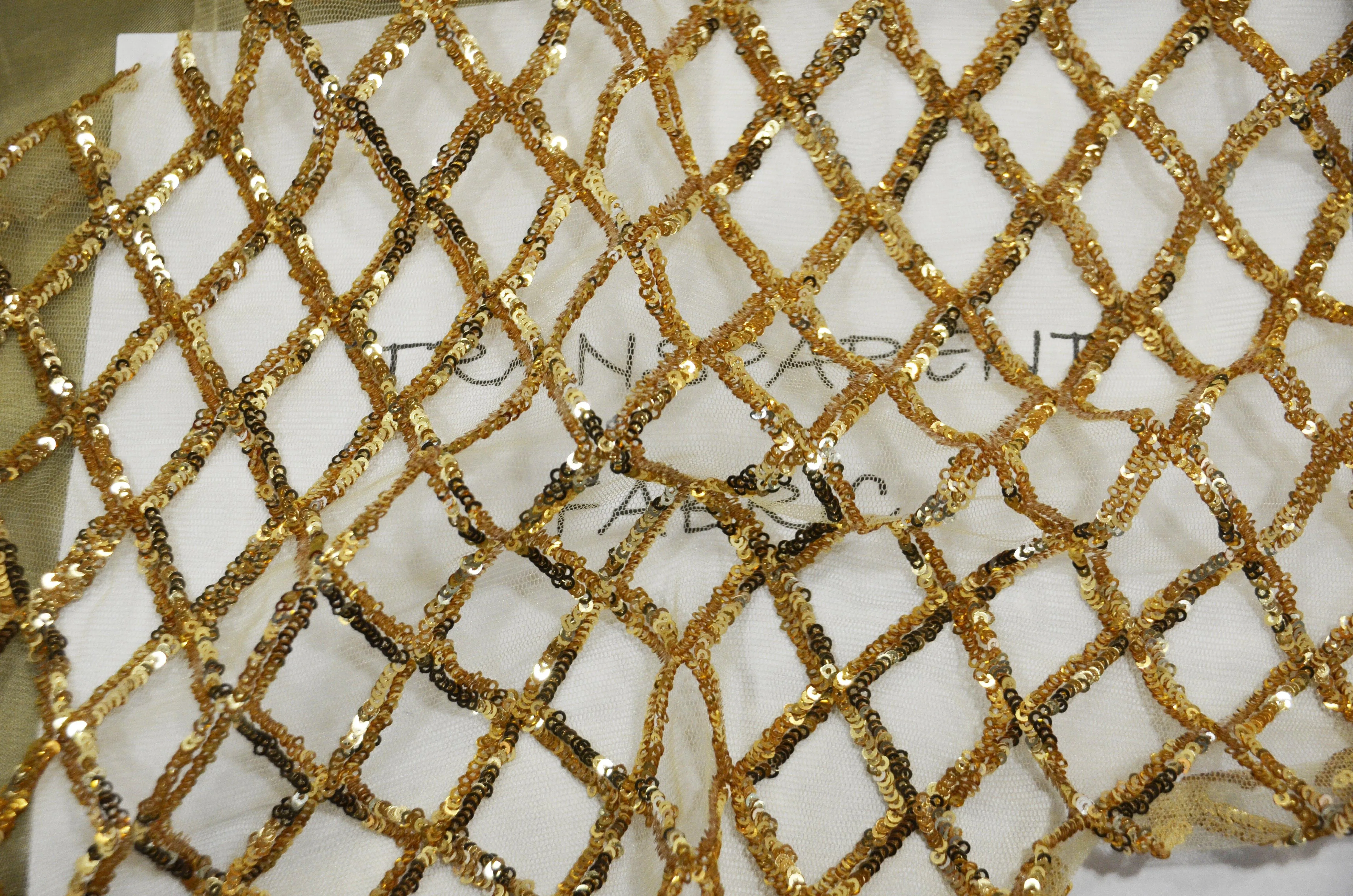 Luxury Glitz Sequins Lace Fabric | Bridal Lace Fabric | 54" Wide | Multiple Colors | Sequins Fabric by the Yard |