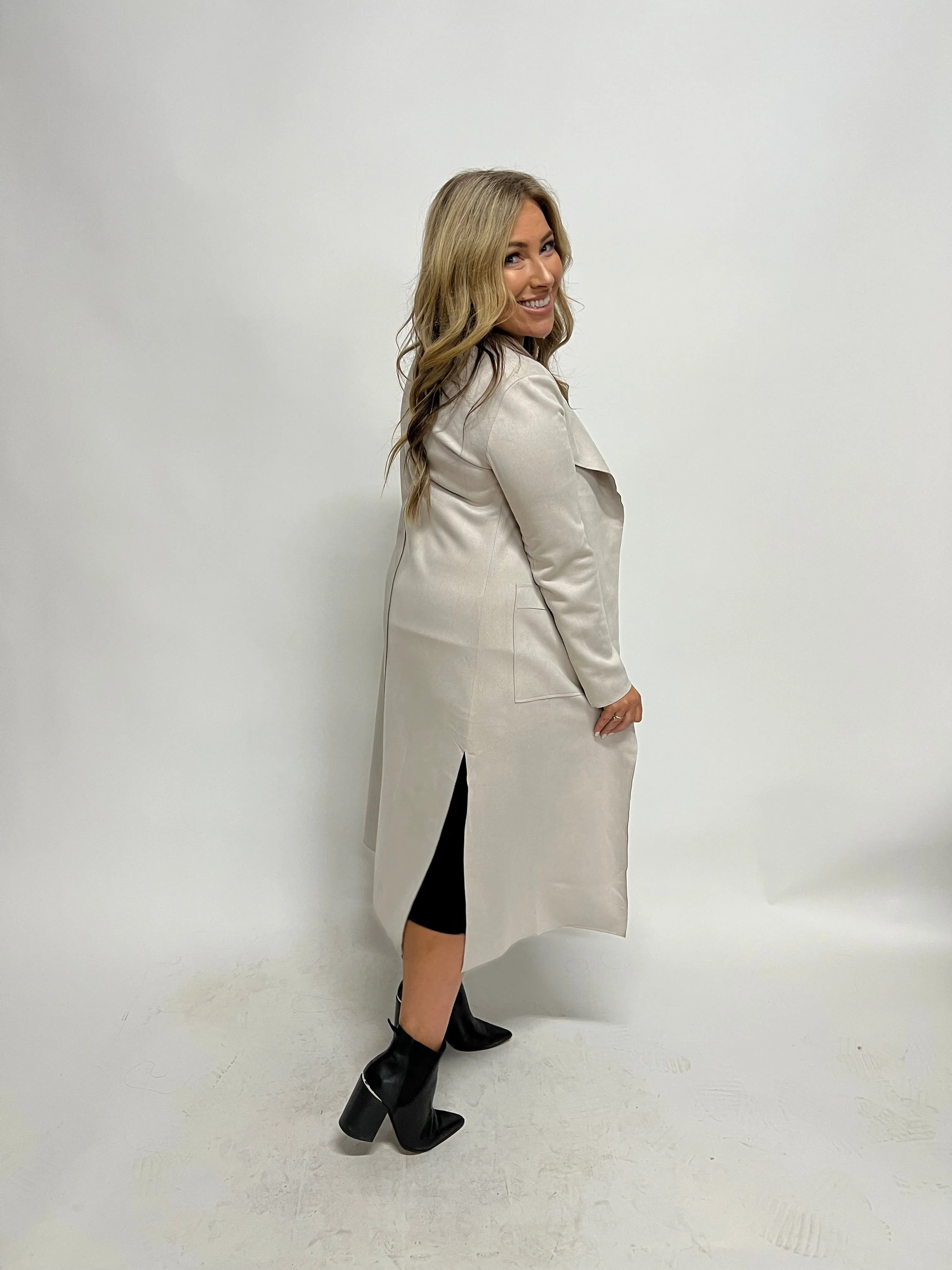 MADISON  MAXI  JACKET- SILVER GREY