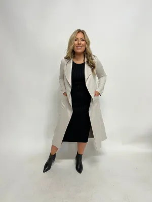 MADISON  MAXI  JACKET- SILVER GREY