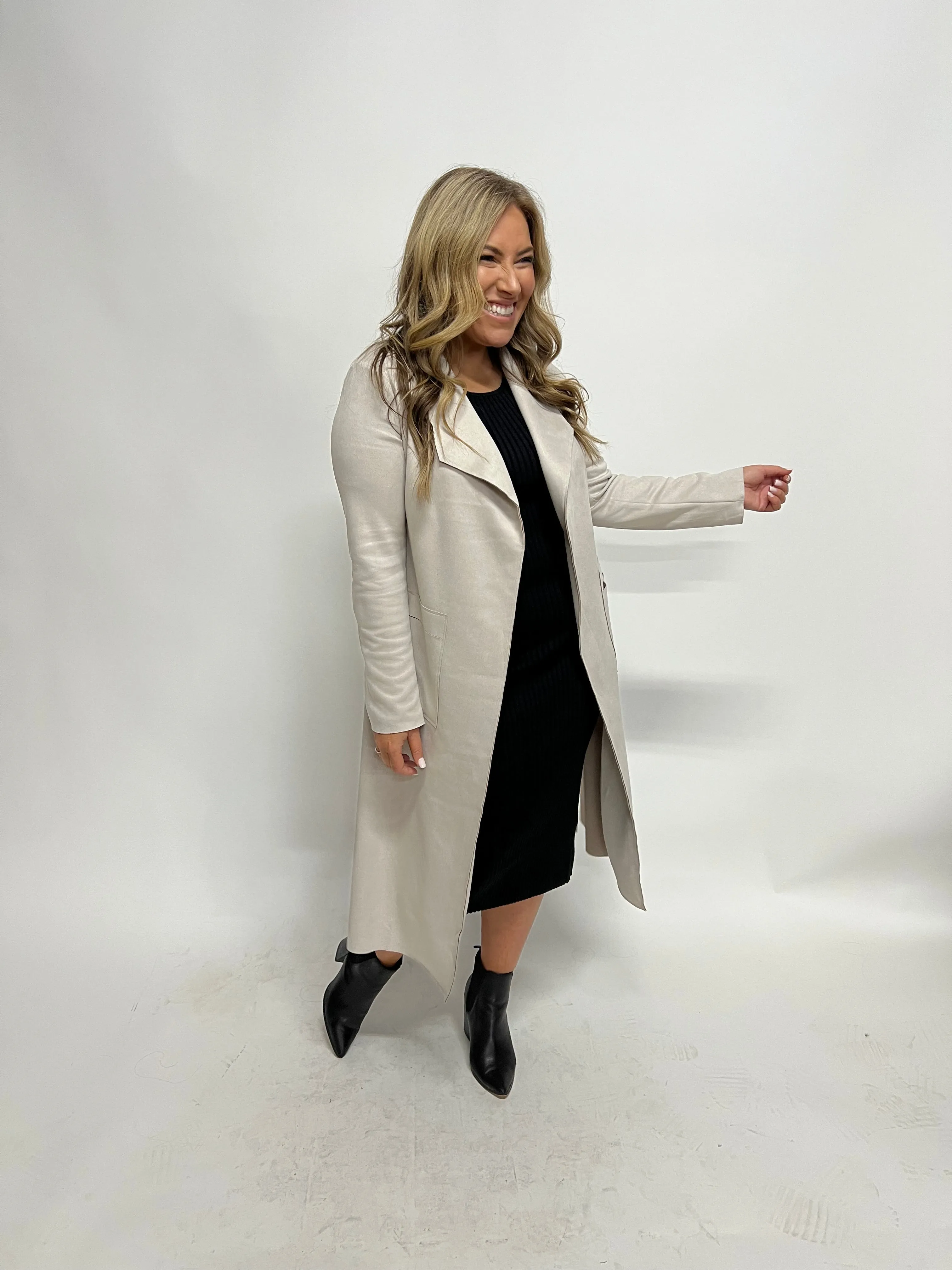 MADISON  MAXI  JACKET- SILVER GREY