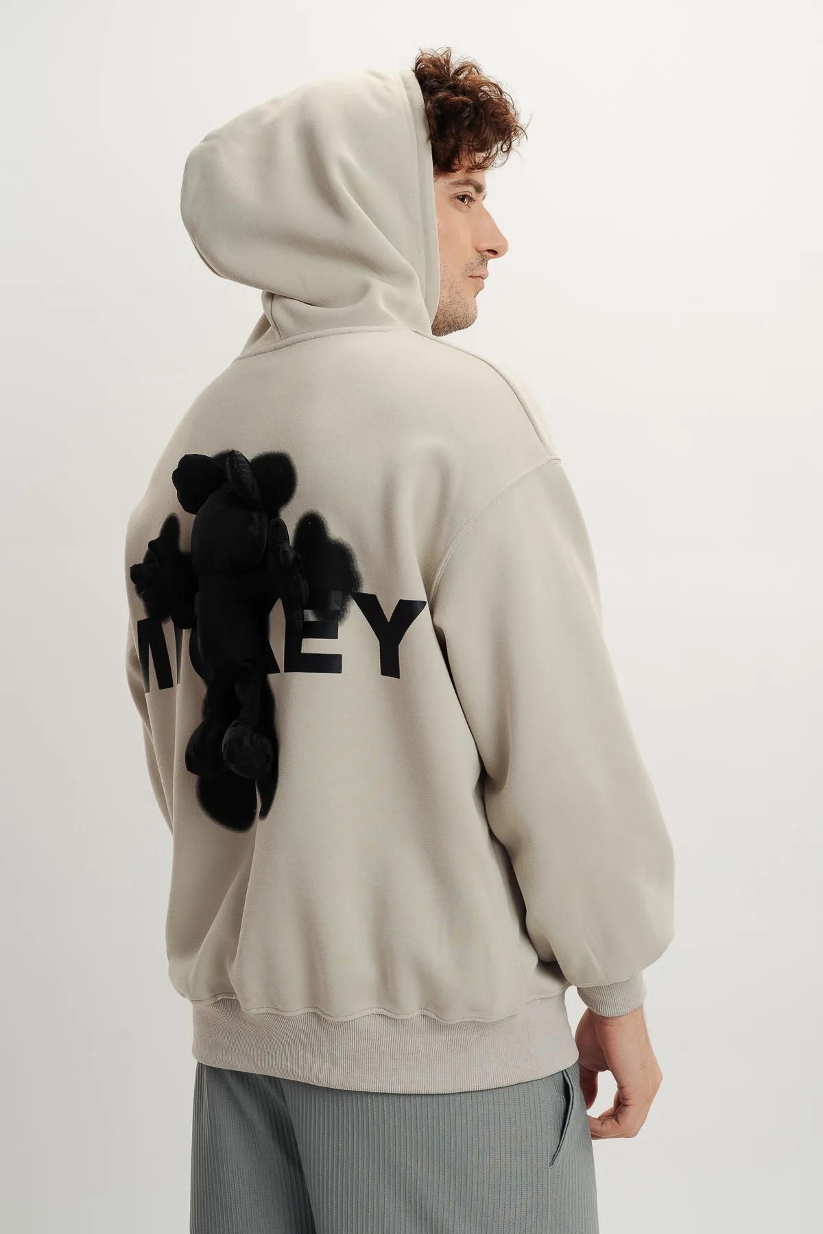 Men's Light Grey Mickey Sweatshirt