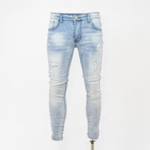 Men's Washed Ripped Jeans