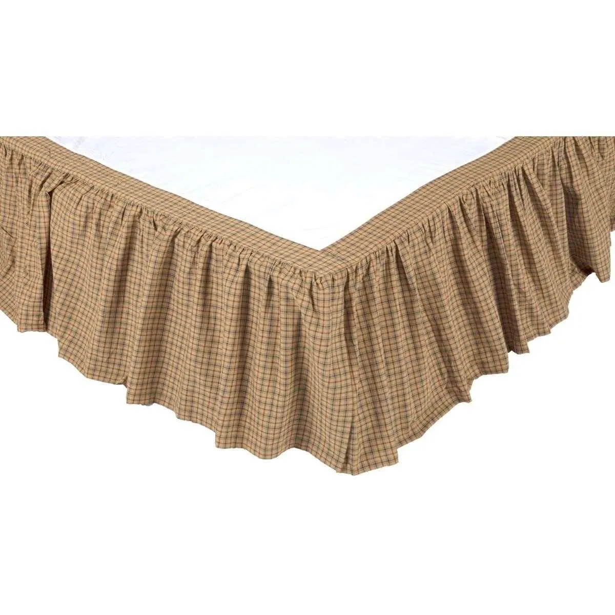 Millsboro Bed Skirts Khaki, Burgundy, Navy VHC Brands
