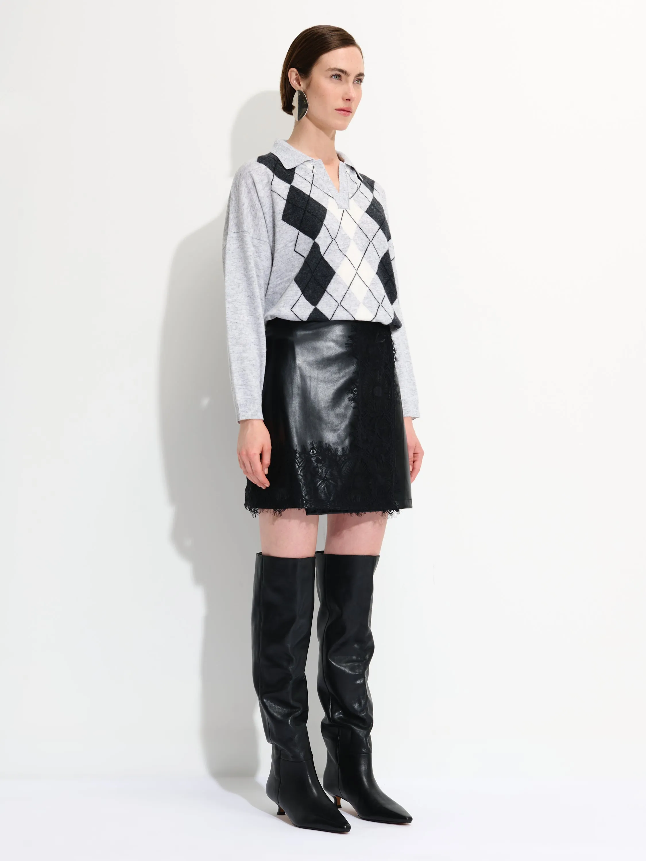 Mini Vegan Leather Skirt