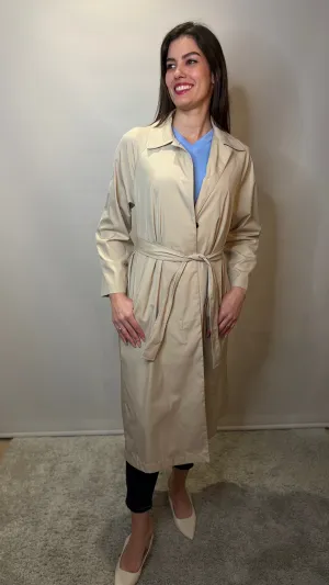 Odissea Long Raincoat - Ecru