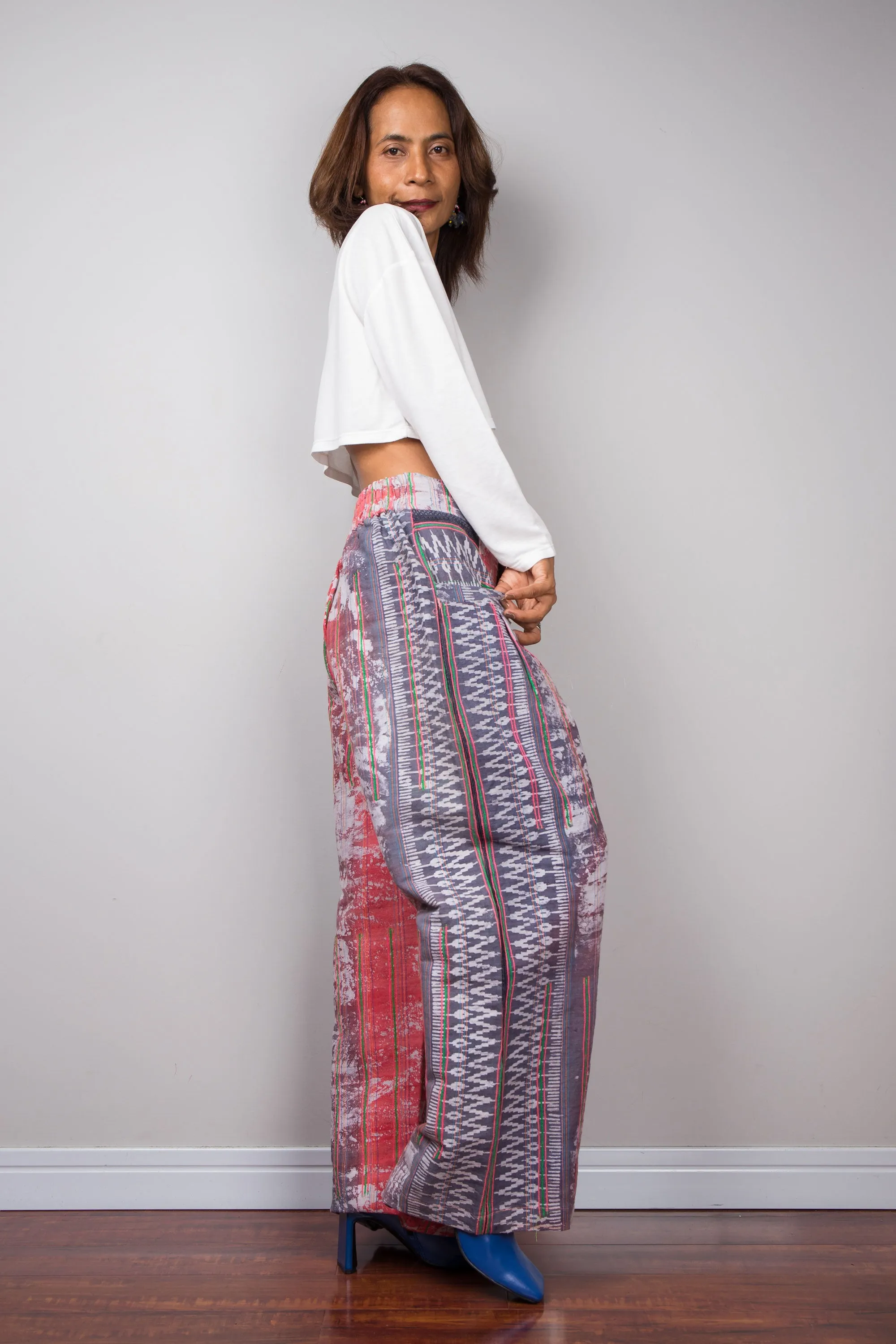 Pink hemp pants