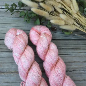 Pink Silver Merino Linen Silk