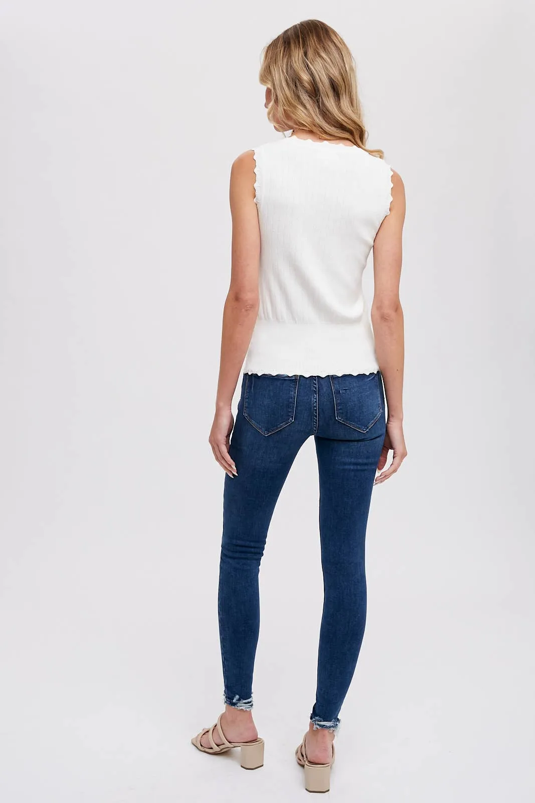 POINTELLE KNIT TANK