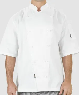 Prochef Jacket, Short Sleeve, White, Medium