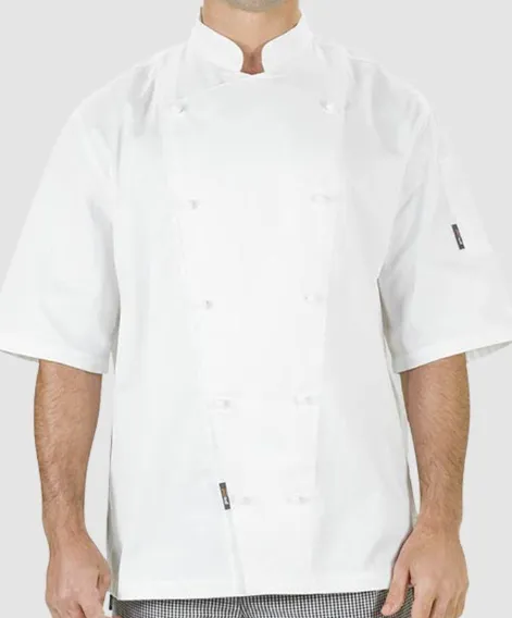 Prochef Jacket, Short Sleeve, White, Medium