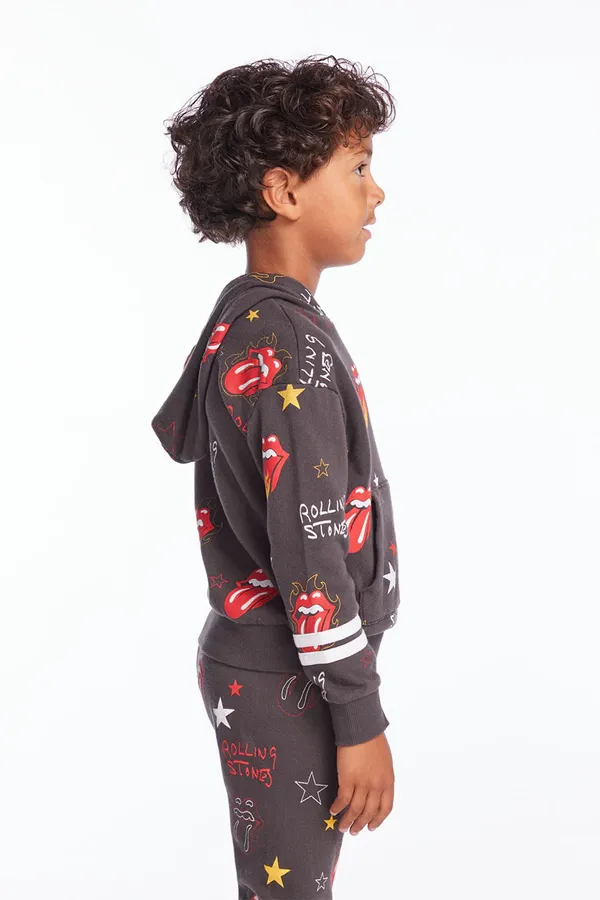 Rolling Stones Stars Hoodie | Vintage Black