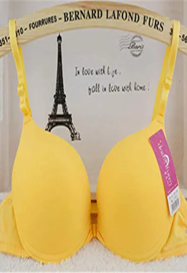 Sharp Yellow Convertible Luxury Seamless Padded Bra