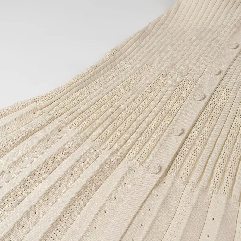 Simple Thin Knitted Midi Dress