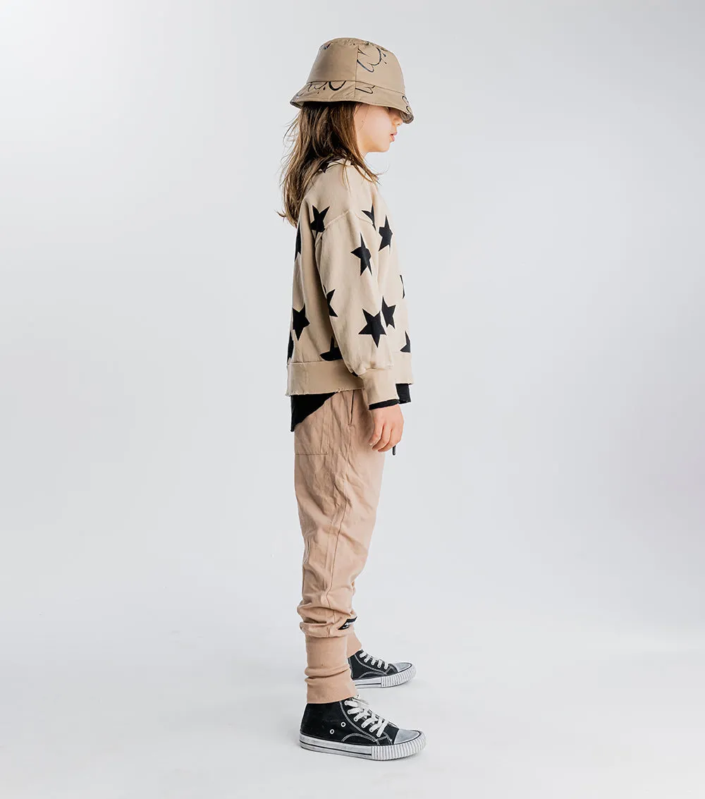 skull patch light pants