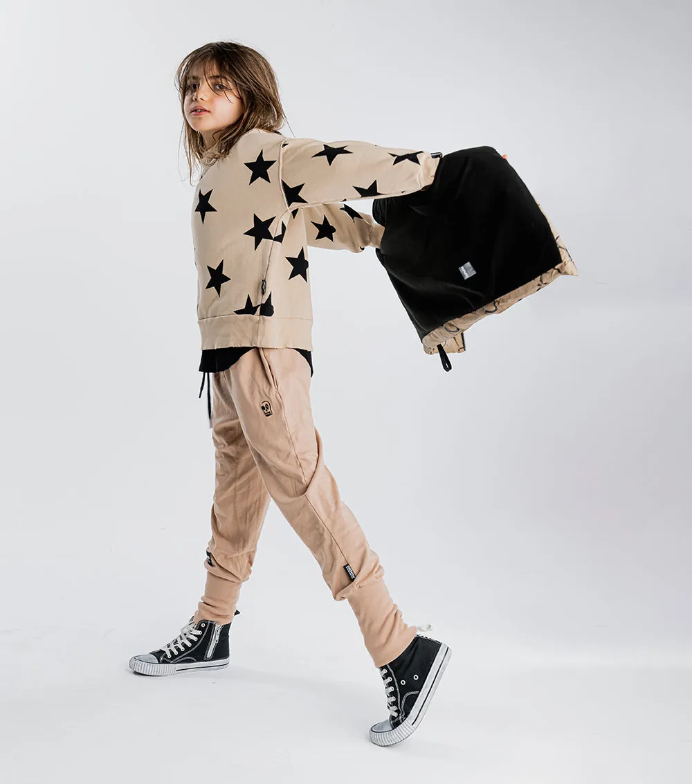 skull patch light pants