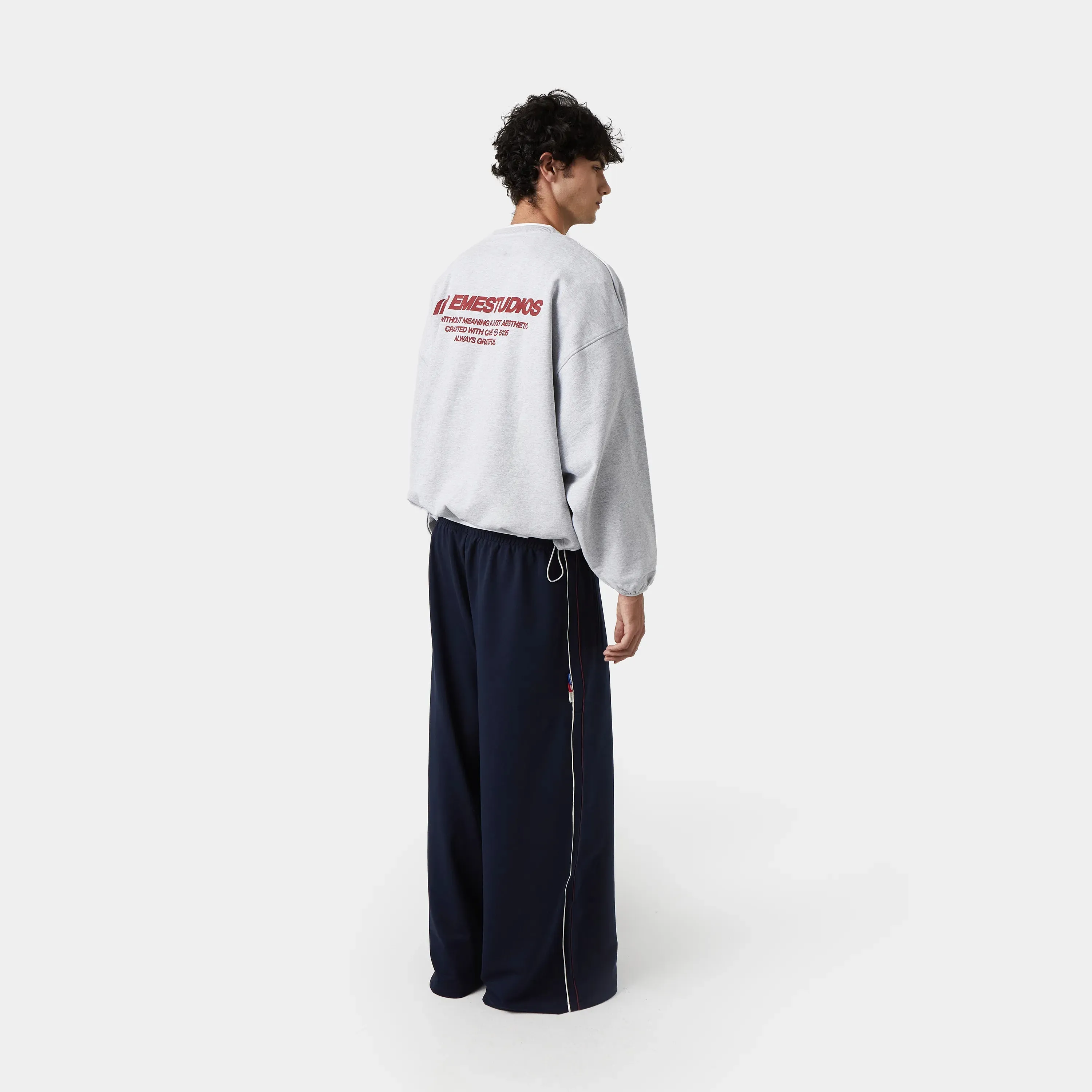 Somm Pleat Baggy Sweatpants