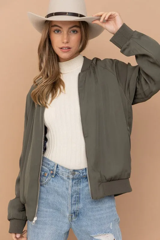 Stake Out Reversible Satin Paisley Bomber Jacket