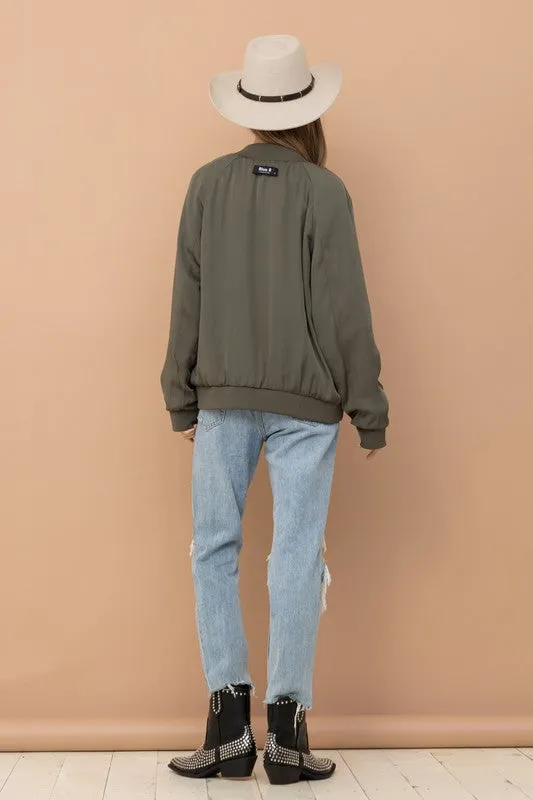 Stake Out Reversible Satin Paisley Bomber Jacket