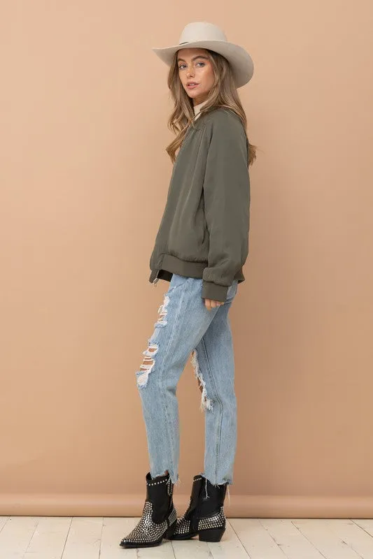 Stake Out Reversible Satin Paisley Bomber Jacket