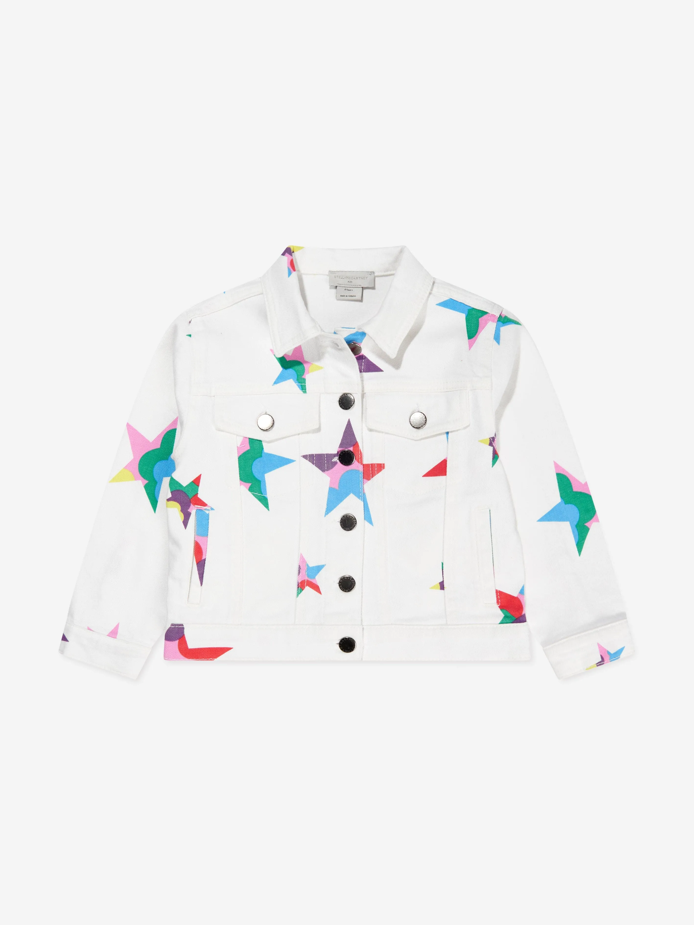 Stella McCartney Girls Star Denim Jacket in White