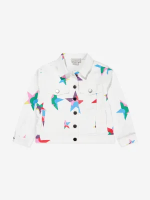 Stella McCartney Girls Star Denim Jacket in White