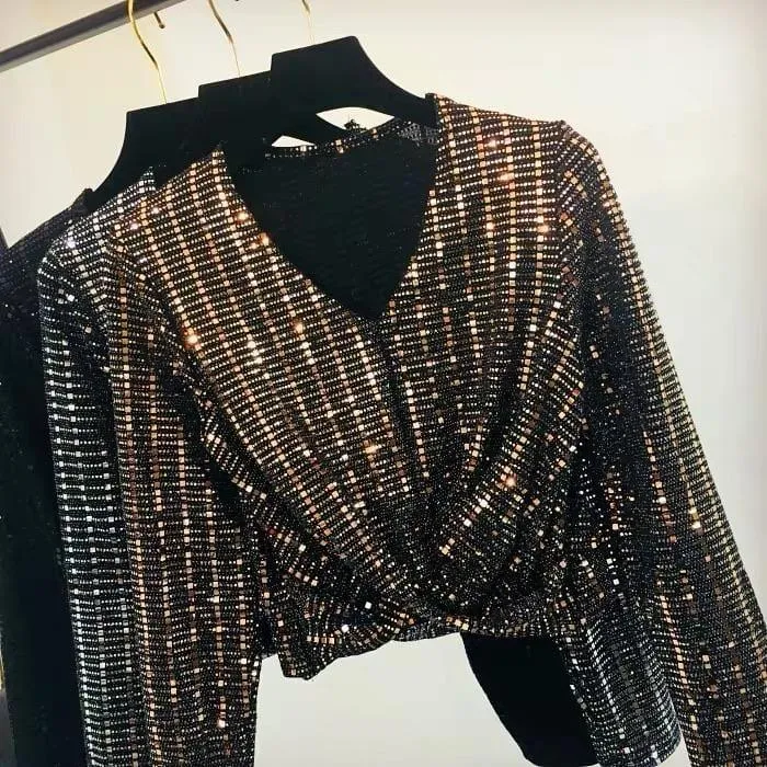 Tinsel Bling Luxury Tops