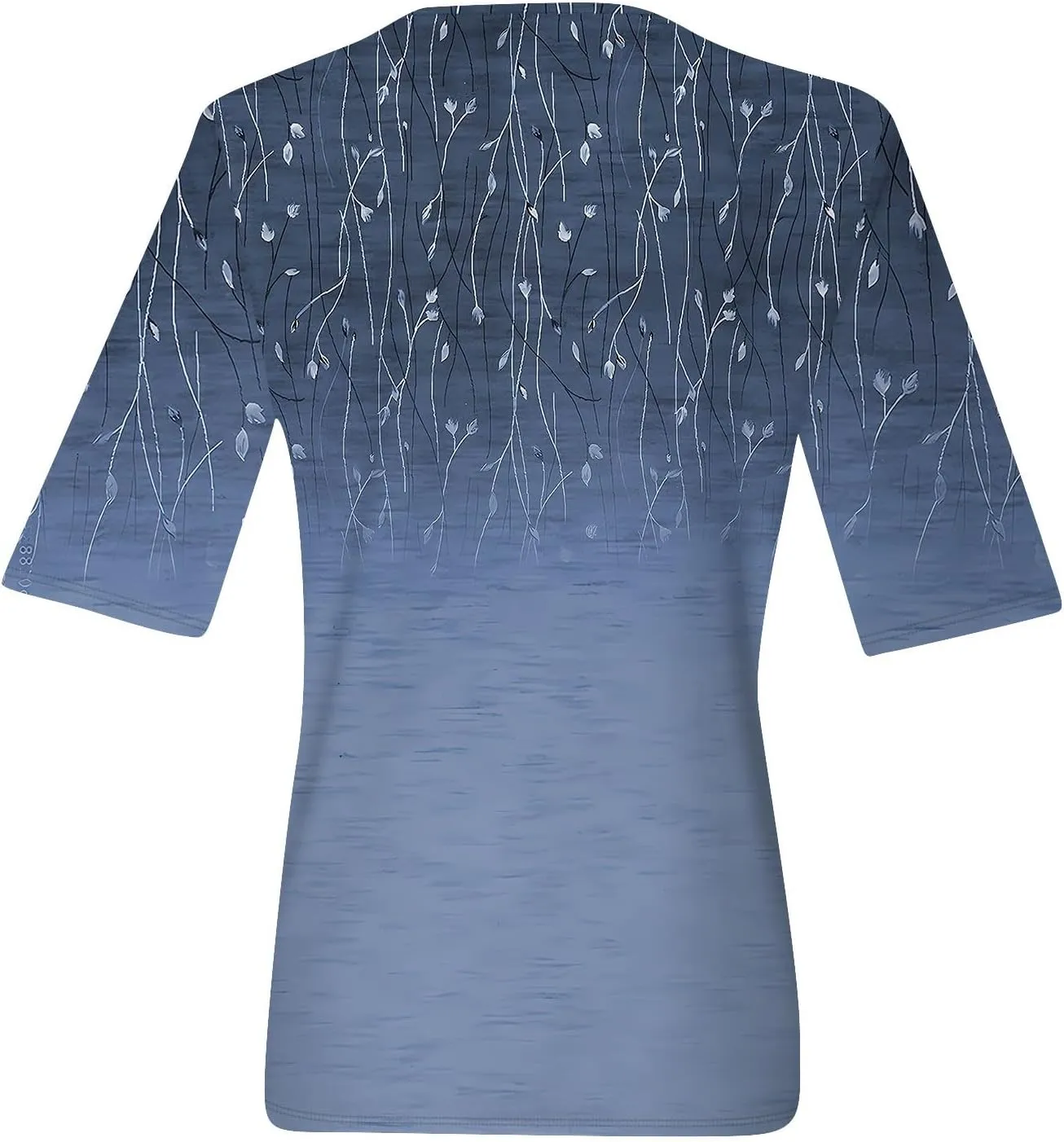 Womens Tops Half Sleeve Tops for Women Women's V Neck T Shirts Trendy Casual Print Pullover Summer Tees