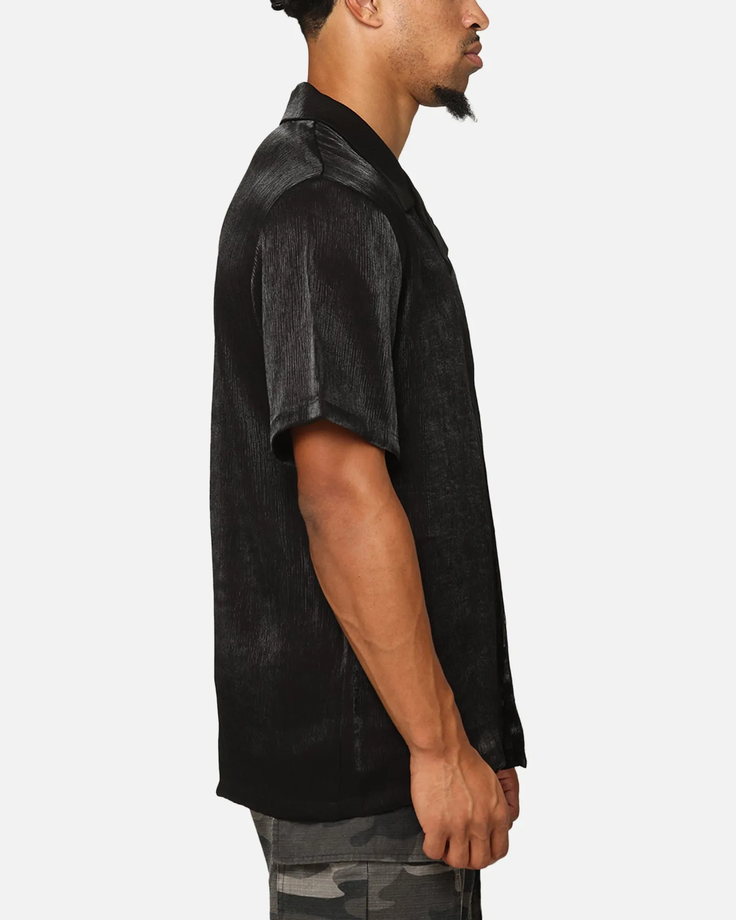 XXIII Diamond Button Up Shirt Black