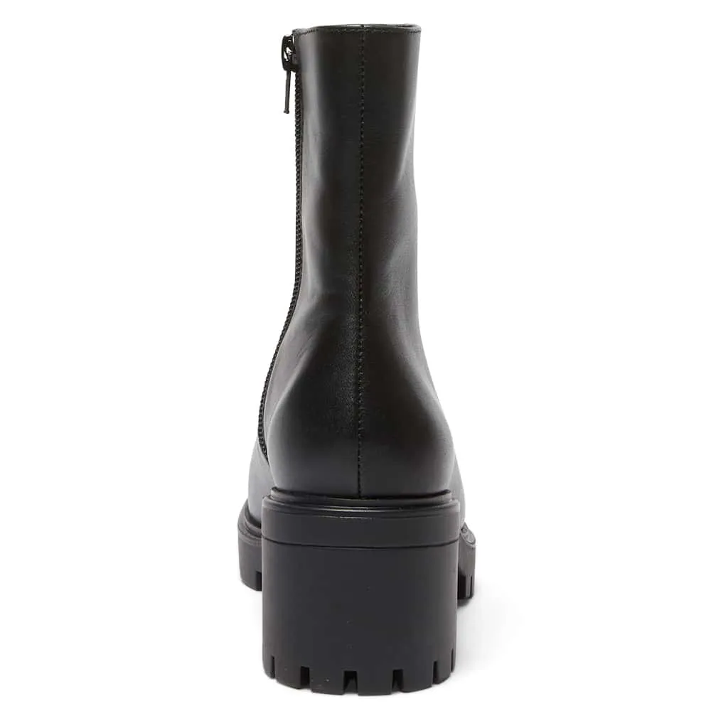 Zack Boot in Black Leather